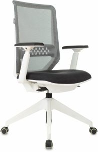 Кресло Бюрократ MC-W611NL серый TW-04 38-417 сетка/ткань крестов.4-луч. пластик пластик белый