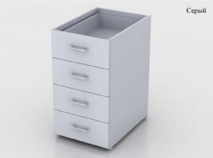 Каркас тумбы приставной 400х595х734